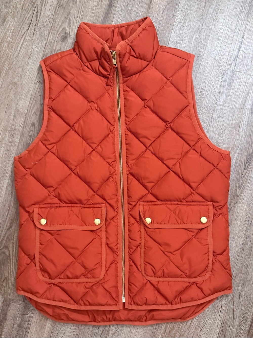 J. Crew • Burnt Orange Down Filled Puffer Vest
